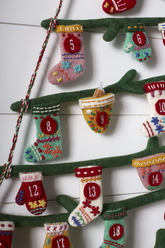 Knitted Tree Advent Calendar