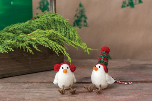 Poppy Bird Ornaments