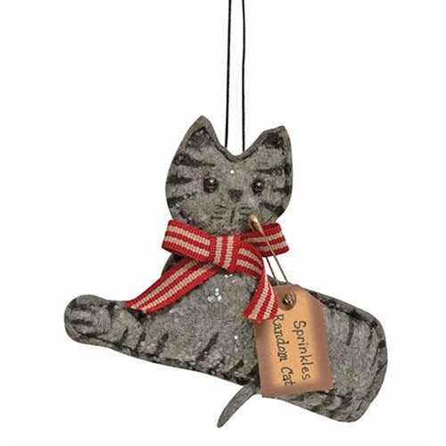 Felted Cat Ornament