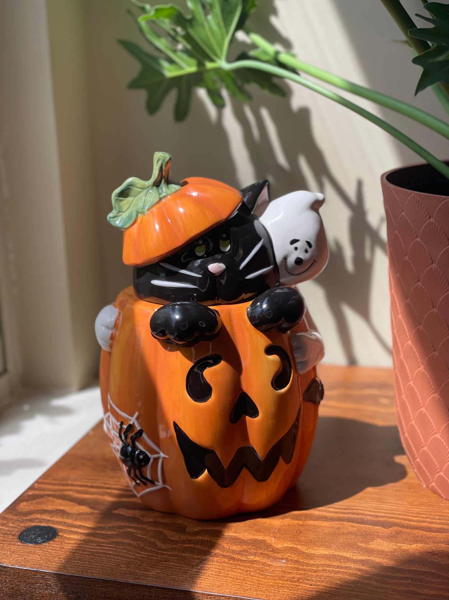 Jack o Kitten Cookie Jar