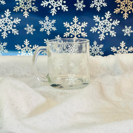 Winter Wonderland Glass Mugs